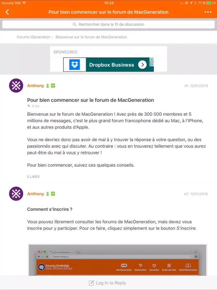 Forums iGeneration iPad  스크린샷